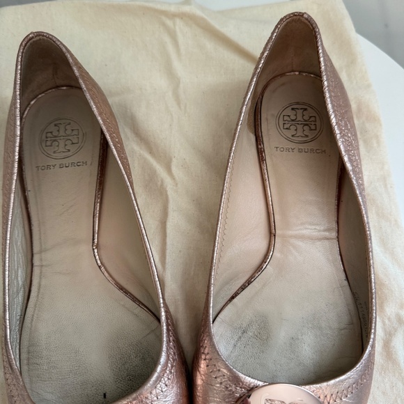 Tory Burch Rose Gold Revas - 8.5 - Picture 2 of 6